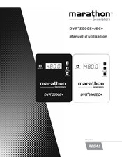 Regal Marathon DVR 2000EC+ Manuel D'utilisation