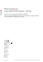 Leica Biosystems HER2 FISH System Mode D'emploi