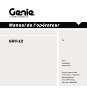 Genie GRC-12 Manuel De L'opérateur