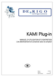 DE RIGO refrigeration KAMI Plug-in Manuel D'utilisation Et D'entretien
