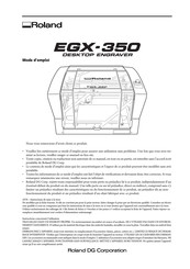 Roland EGX-350 Mode D'emploi