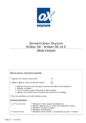 oxycure Kröber O2 Mode D'emploi