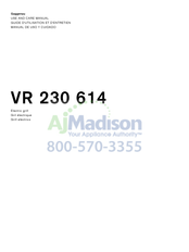 Gaggenau VR 230 614 Guide D'utilisation Et D'entretien