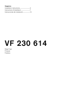 Gaggenau VF 230 614 Instructions D'installation