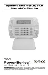 DSC SCW9045-868 Manuel D'utilisation