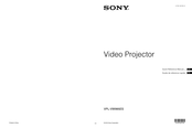 Sony VPL-VW995ES Guide De Référence Rapide