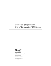 Sun Microsystems Ultra Enterprise 450 Guide Du Propriétaire