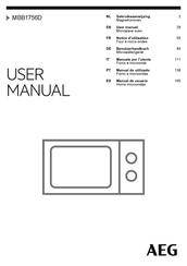 AEG MBB1756D Notice D'utilisation