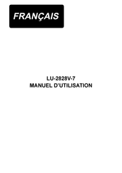 JUKI LU-2828V-7 Manuel D'utilisation