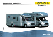 Karmann-Mobil Ontario 580 Instructions De Service