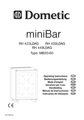 Dometic miniBar RH 423LDAG MB20-60 Mode D'emploi
