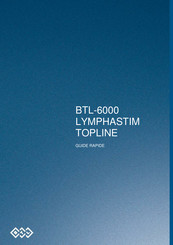 Elite Medical BTL-6000 LYMPHASTIM TOPLINE Guide Rapide