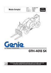 Genie GTH-4013 SX Mode D'emploi