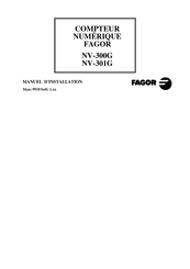 Fagor NV-301G Manuel D'installation