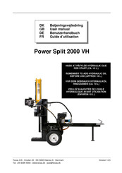 Texas A/S Power Split 2000 VH Guide D'utilisation