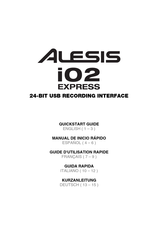 Alesis IO|2 Guide D'utilisation Rapide