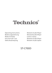 Technics ST-C700D Mode D'emploi