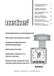 Vetus WSD834 Manuel D'utilisation Et Instructions D'installation