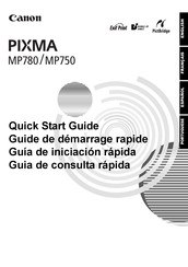 Canon PIXMA MP780 Guide De Démarrage Rapide