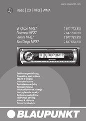 Blaupunkt Brighton MP27 Mode D'emploi