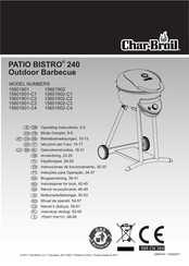 Char-Broil PATIO BISTRO 240 15601902-C3 Mode D'emploi