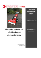 Kersten K1500 Manuel D'installation, D'utilisation Et De Maintenance