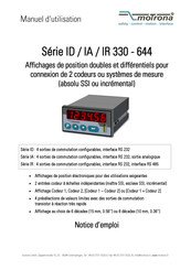 Motrona IA 330 - 644 Série Manuel D'utilisation