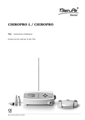 Bien Air CHIROPRO L Instructions D'utilisation