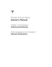 Tesla 3 Manuel D'utilisation