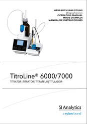 SI Analytics TitroLine 7000 Mode D'emploi