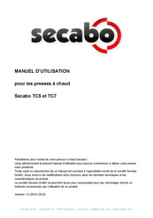 Secabo TC5 Manuel D'utilisation