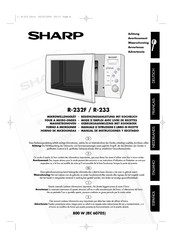Sharp R-232F Mode D'emploi