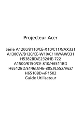 Acer A1200 Série Guide Utilisateur