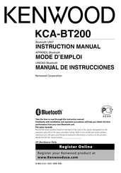 Kenwood KCA-BT200 Mode D'emploi