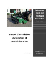 Kersten HFKM 2265 GE Manuel D'installation, D'utilisation Et De Maintenance
