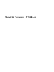 HP ProBook Manuel De L'utilisateur
