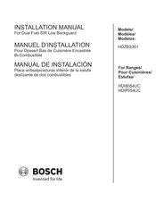Bosch HDZBS301 Manuel D'installation