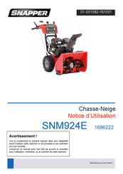 Snapper SNM924E Notice D'utilisation