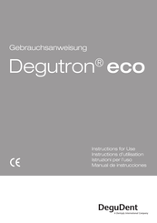 DeguDent Degutron eco Instructions D'utilisation
