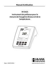 Hanna Instruments HI 5421 Manuel D'utilisation