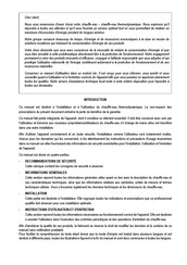 CHAFFOTEAUX 3069648 Instructions D'utilisation Et D'entretien