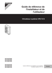 Daikin VRV IV-S RXYSQ4T8YB Guide D'installation Et De L'utilisateur