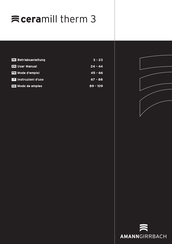 Amann Girrbach Ceramill therm 3 Mode D'emploi