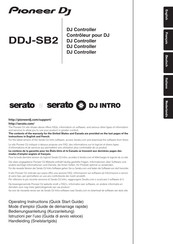 PIONEER DJ DDJ-SB2 Mode D'emploi