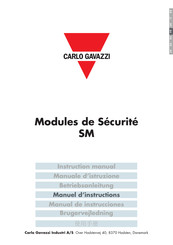 CARLO GAVAZZI SM Manuel D'instructions
