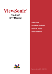 ViewSonic E50B Guide De L'utilisateur
