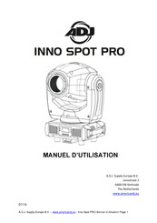 ADJ Inno Spot Pro Manuel D'utilisation