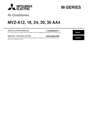 Mitsubishi Electric MVZ-A36 AA4 Manuel D'installation