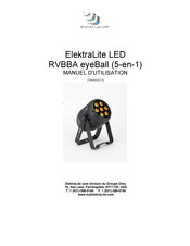 elektraLite RVBBA eyeBall Manuel D'utilisation