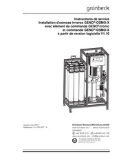 Grunbeck GENO-OSMO-X Instructions De Service